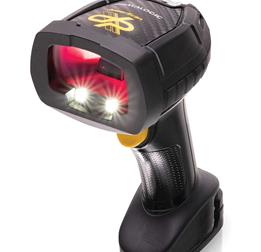 PowerScan 9600 DPX, Cordless Model, Left Facing with Red Lights