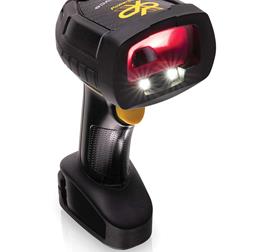 PowerScan 9600 DPX, Cordless Model, Right Facing with Red Lights