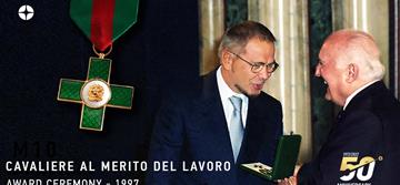 50-летие: Романо Вольта Удостоен Премии «Cavaliere Del Lavoro»