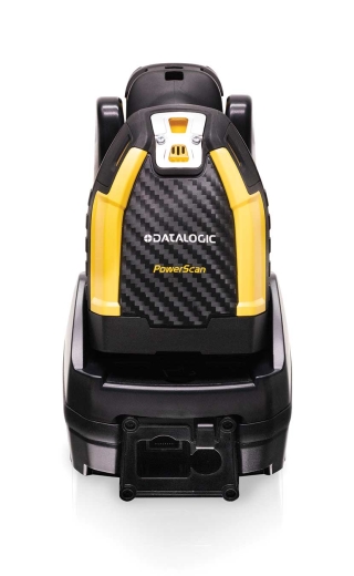PowerScan 9600 AR, in Cradle, Front Facing, Face Down 2