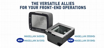 Magellan™ 3410VSi y 3510HSi - Los nuevos e impresionantes escáneres de un solo plano que facilitan más que nunca la lectura de códigos de barras