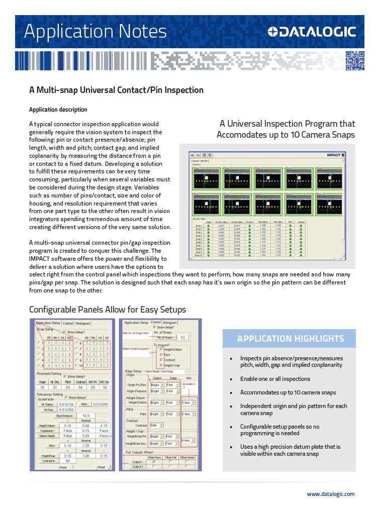 Application Notes - Multi-snap